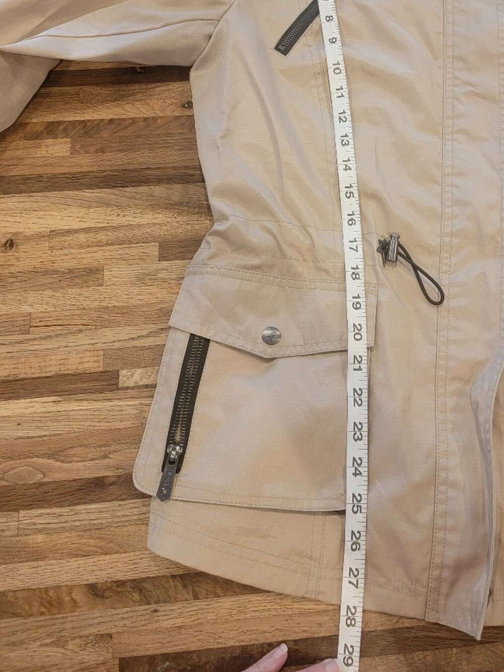 Circus by Sam Edelman Khaki Tan Utility Moto Jacket - Picture 9 of 11